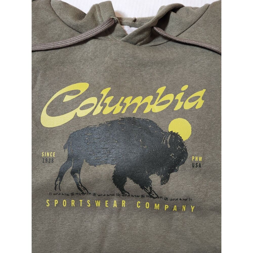 Columbia Men’s Trek Graphic Hoodie 5X 5XL Stone Green - Picture 3 of 8